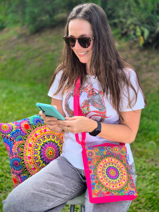 Garden mandalas crossing bags