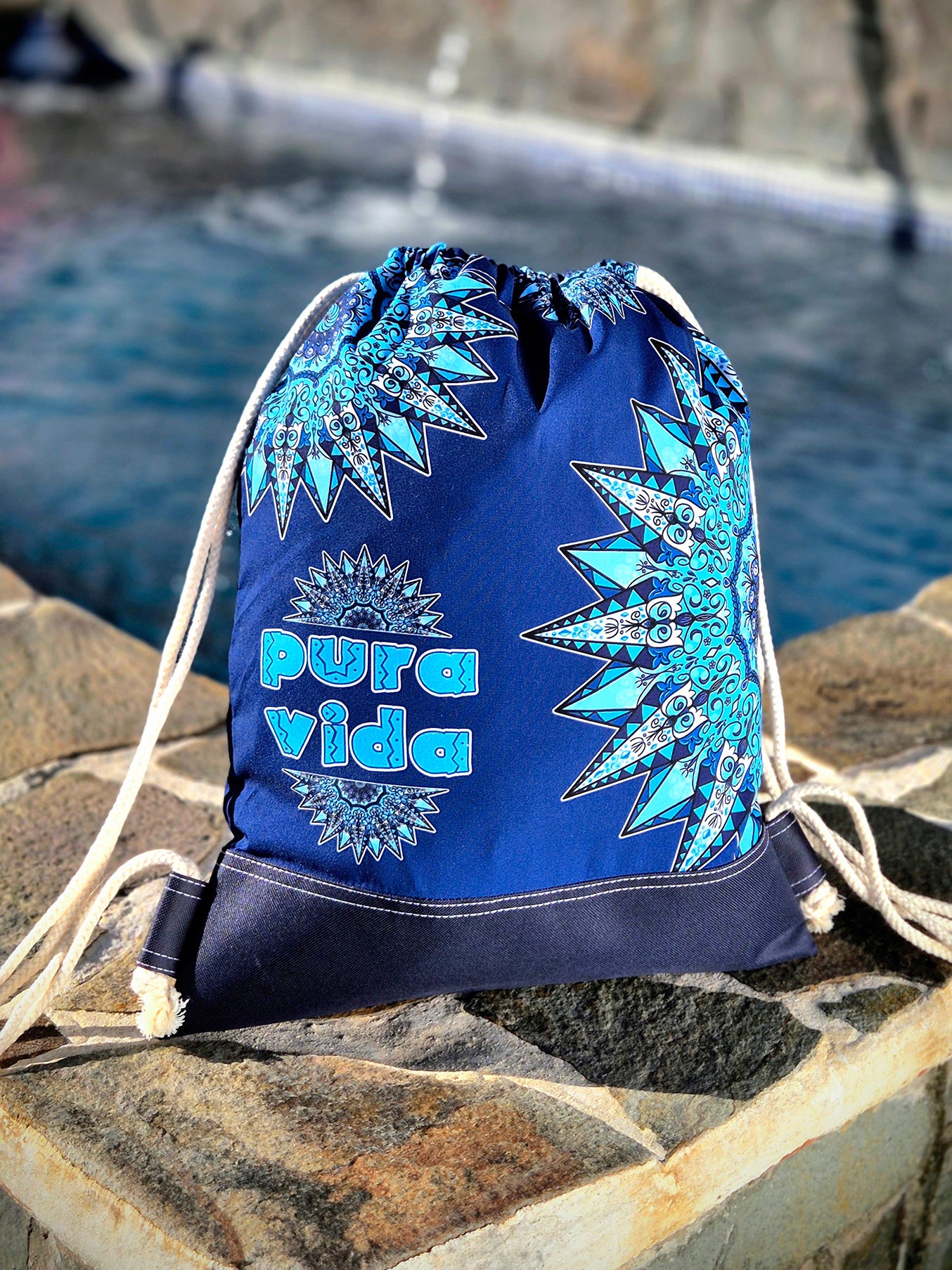 <tc>PURA VIDA NAUTICAL STRING BAG</tc>