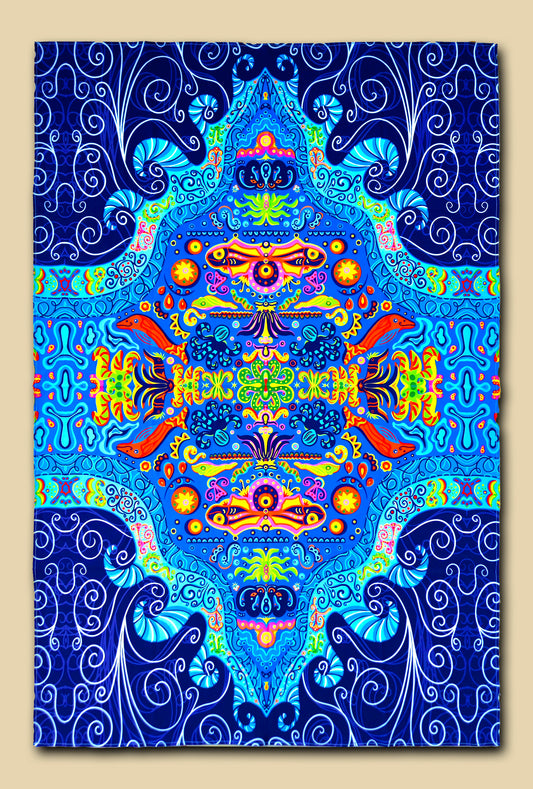 Manta de playa Caribbean Blue