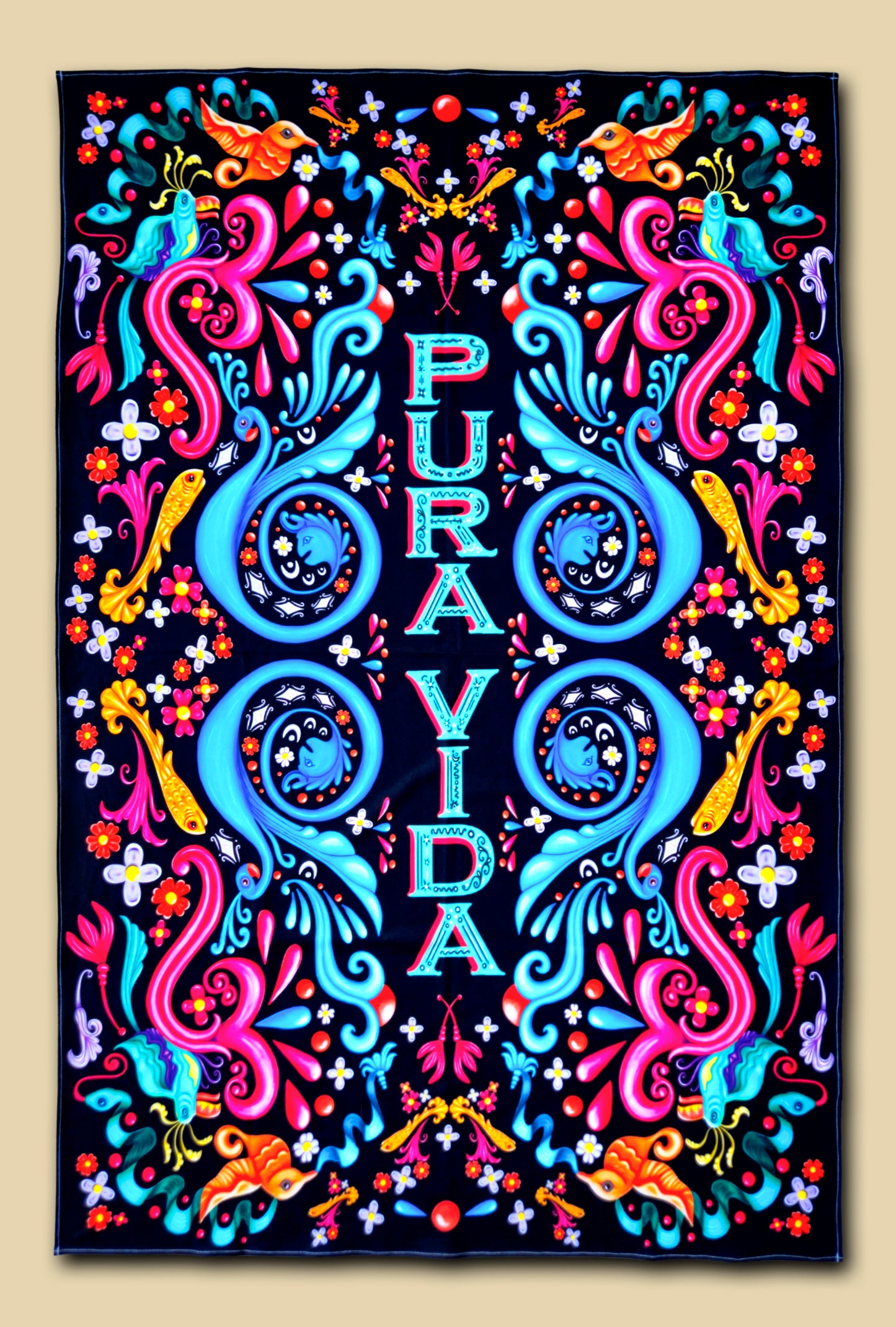 Manta de playa Neon Vibes