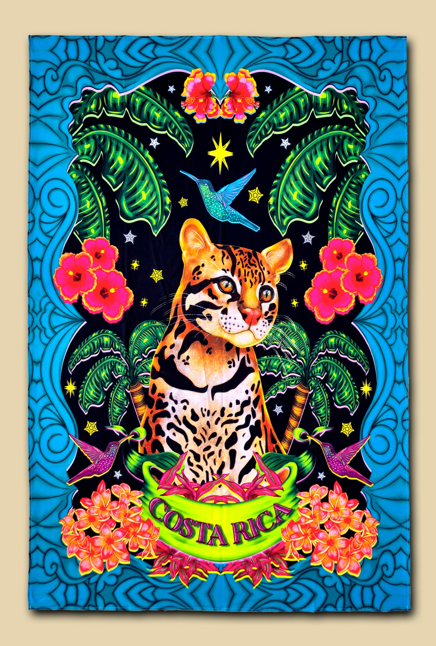 Manta de playa Ocelote Night