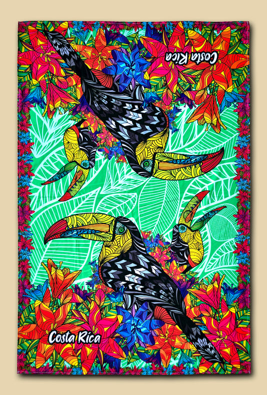 Manta de playa Tucanes