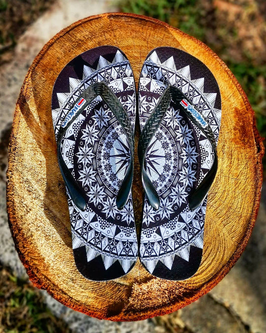 Sandalias Mosaico Negro